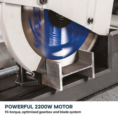 Evolution S355CPS 355mm Metal Cutting Chop Saw and Chop Saw Stand Bundle