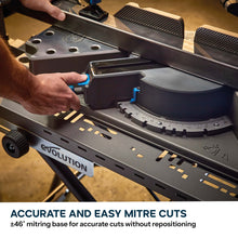Evolution 355mm Metal Cutting Mitre Chop Saw with EVOMAX 80T Cermet Long-Life Blade, Intelligent Motor Technology & Shadowline Guide | S355MCS-G2