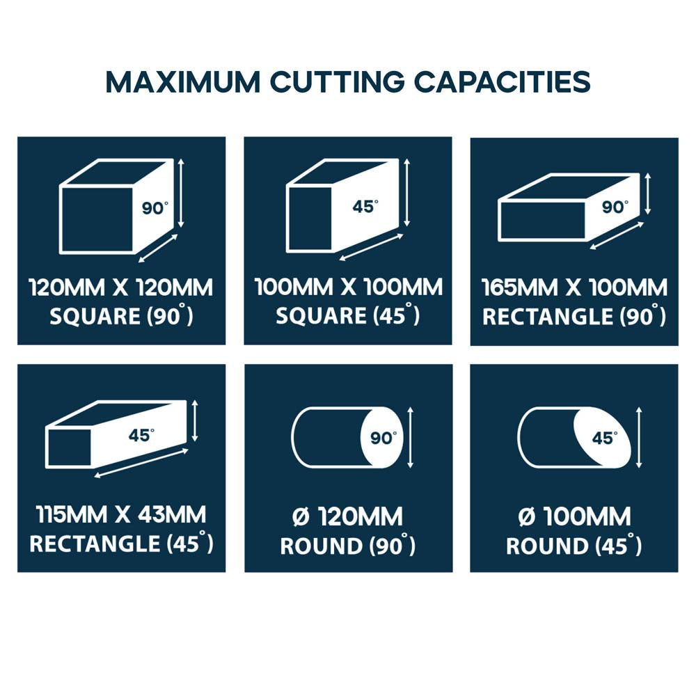 Mitering Chop Saw With 355mm Blade For Heavy Duty Metal Cutting | S355MCS
