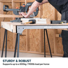 Evolution Metal Saw Horse With Folding Legs 500kg Max Load(Twin-Pack)