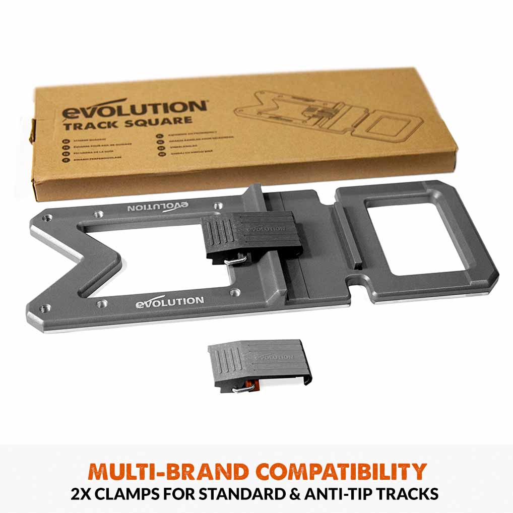 Evolution G2 Saw Track Accessory Kit, Track Square, Cable Guide, Saw Stop & Edge Strip