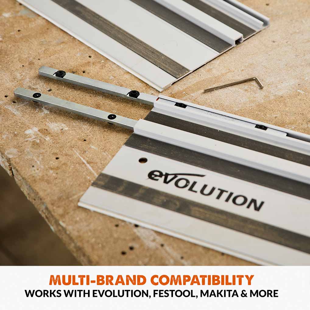 Evolution ST2800-G2 Universal 2.8m Circular Saw Track (2x 1400mm ) Wit ...