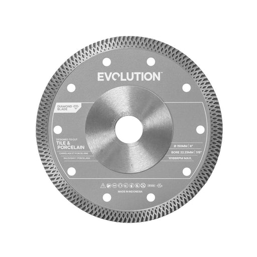 150mm Porcelain & Tile Diamond Mini Disc Cutter Blade, 22.2mm Bore