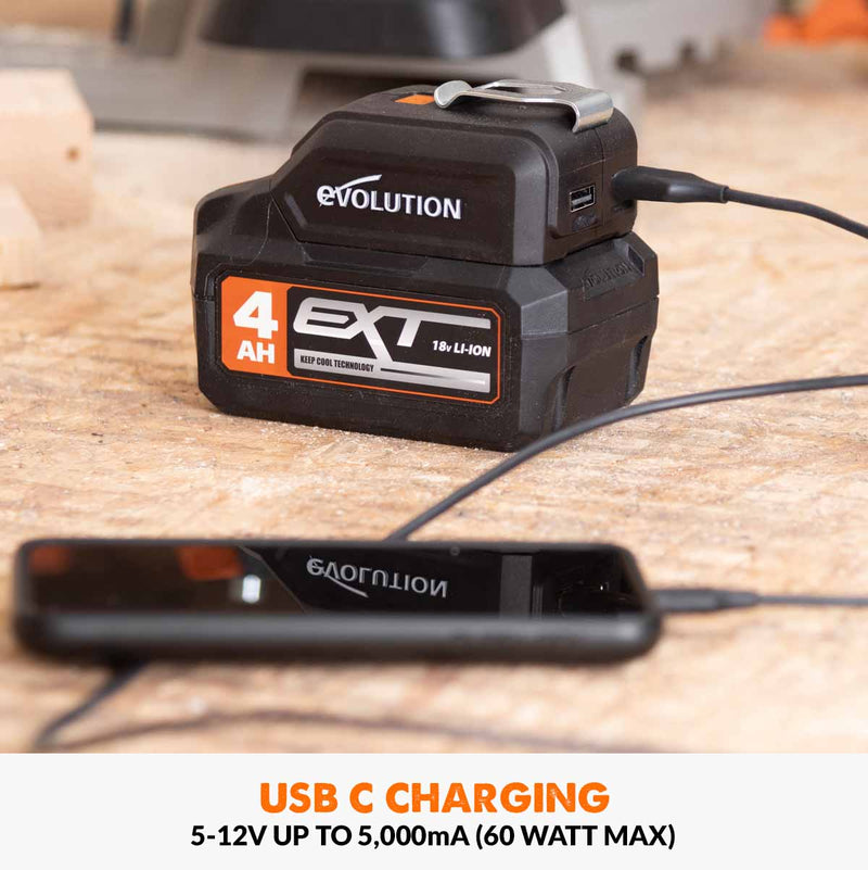 Evolution EXT Cordless USB Charger and LED Light.