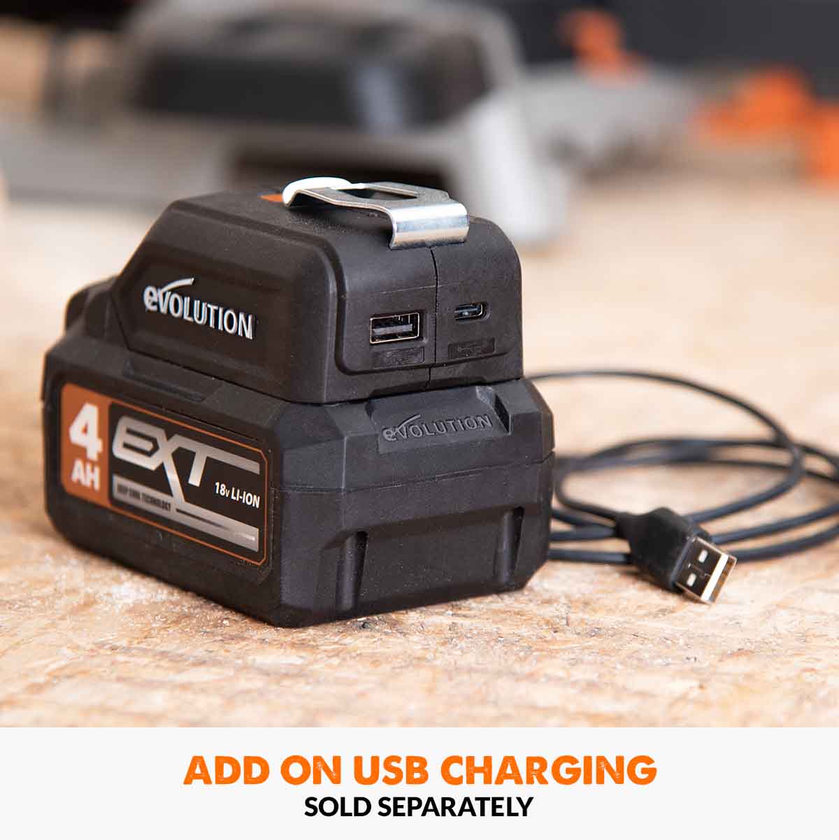 Evolution Cordless R18BAT-Li2 2Ah Li-Ion Battery 18v EXT