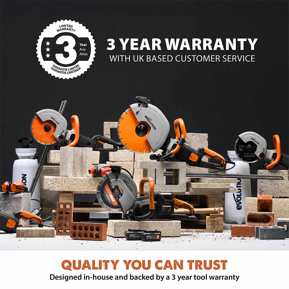 R260DCT-Li Cordless 260mm Disc Cutter With Automatic Water-Fed Dust Suppression and Premium Thin Kerf Diamond Blade