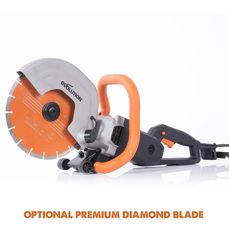 Evolution R230DCT 230mm 9" Electric Disc Cutter Concrete Saw with Diamond Blade - Evolution Power Tools UK