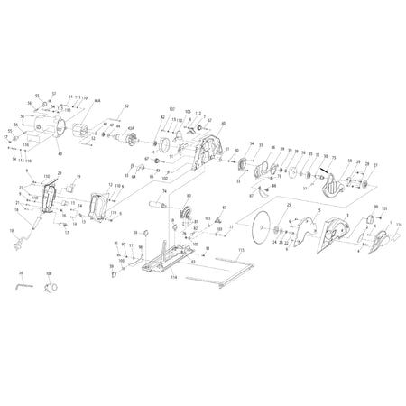 EVOSAW180HD 180mm Corded Circular Saw (Gen 1) Spare Parts
