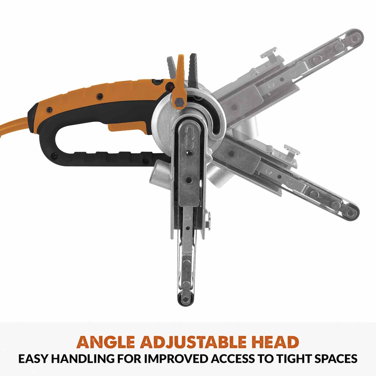 Evolution 400w Electric Thin Belt Sander Power File 230v With 3 Sandin ...