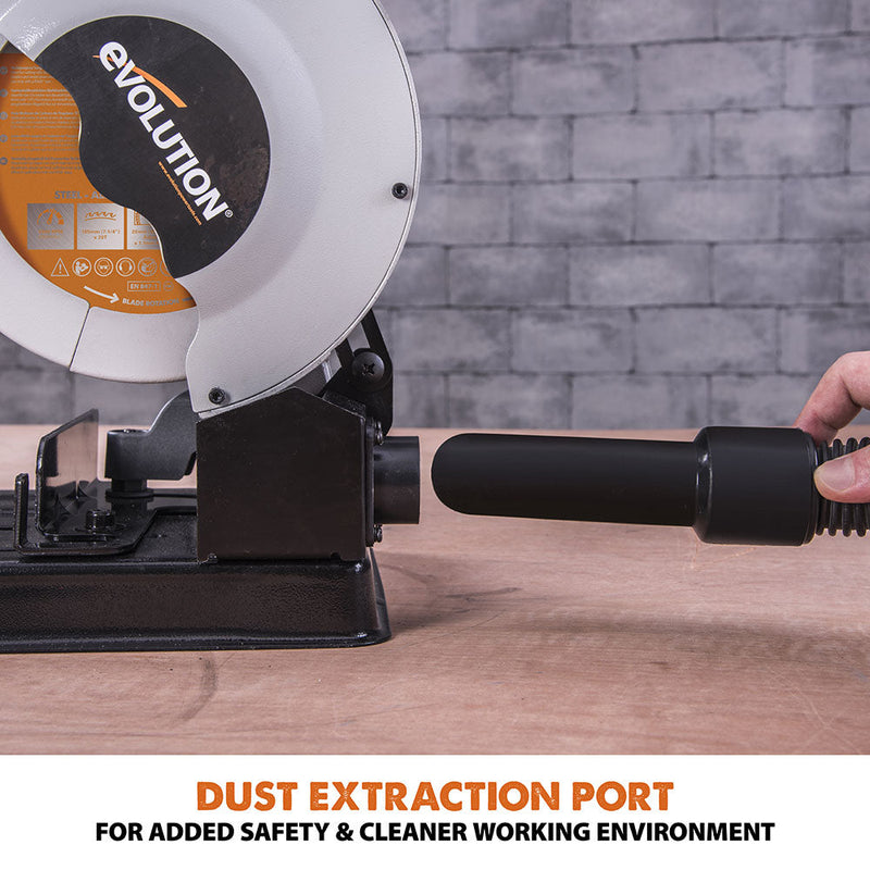 Evolution RAGE4 - 185mm Chop Saw with TCT Multi-material Cutting Blade - Evolution Power Tools UK