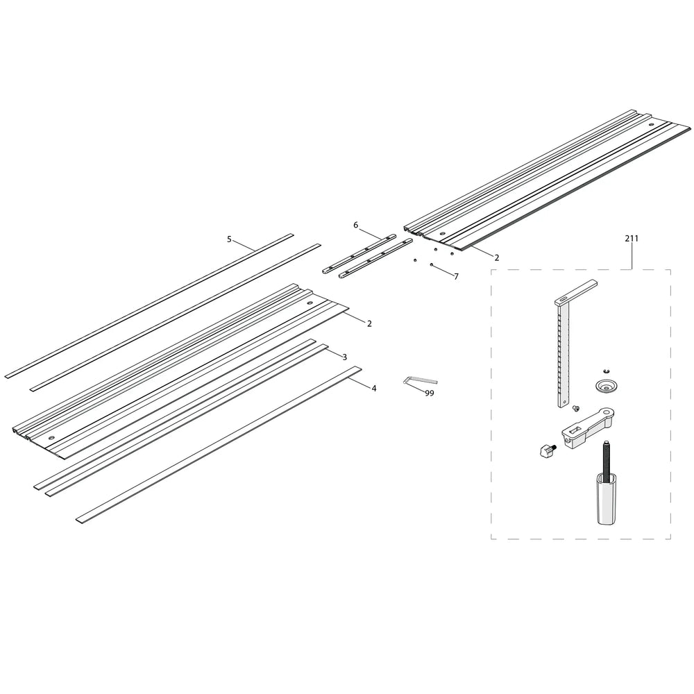 ST1400 1400mm Track (Gen 1) Spare Parts