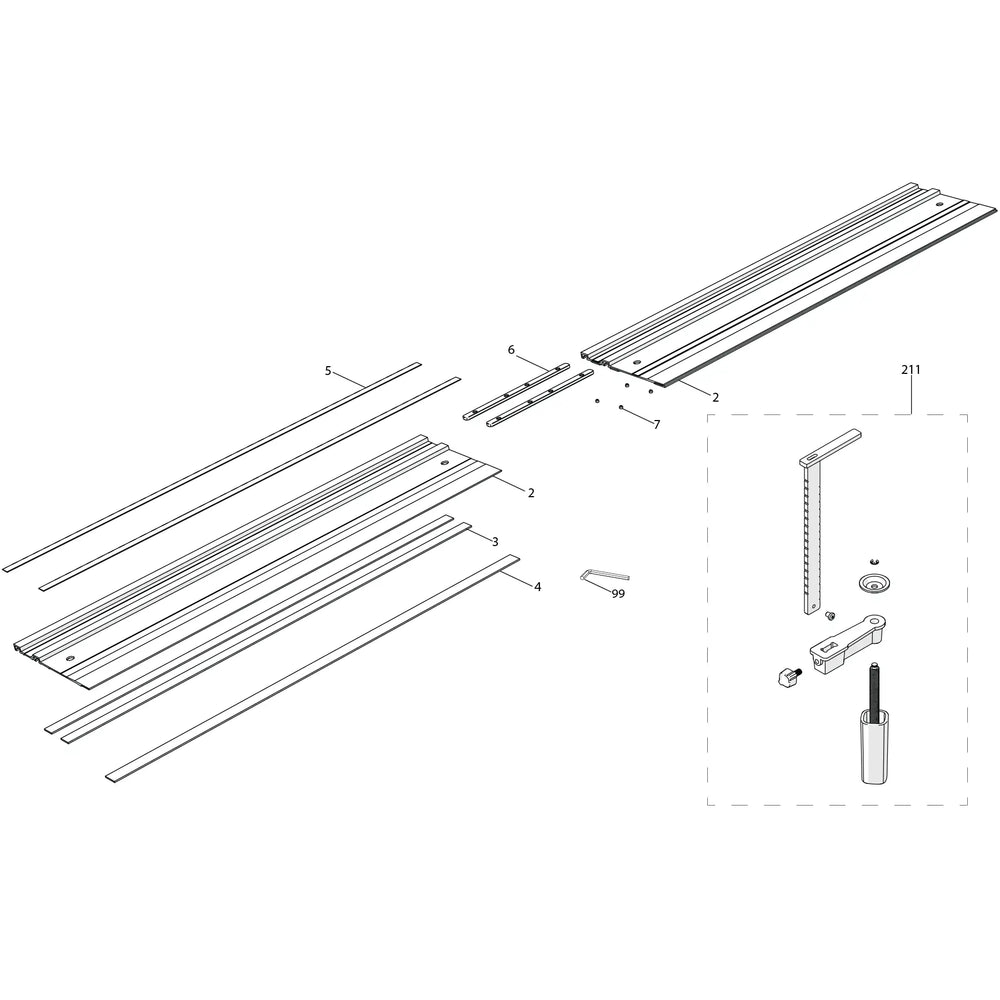 ST2800 2800mm Track (Gen 1) Spare Parts