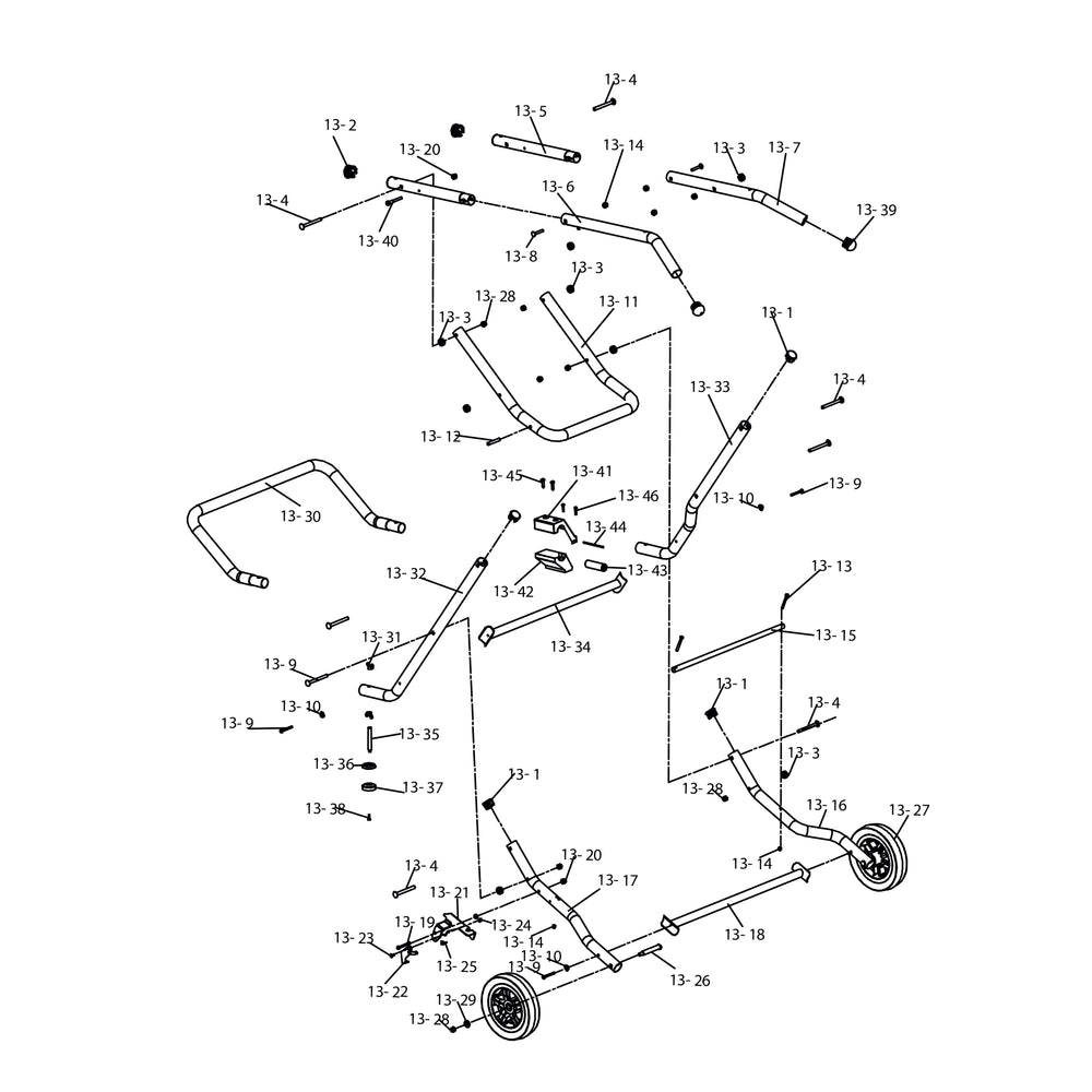 Table Saw Stand Spare Parts for R255TBL / R255TBL+ Table Saws