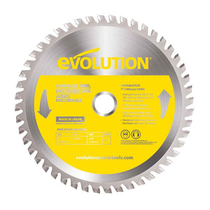 Evolution 185mm Stainless Steel Cutting 48T TCT Circular Saw Blade