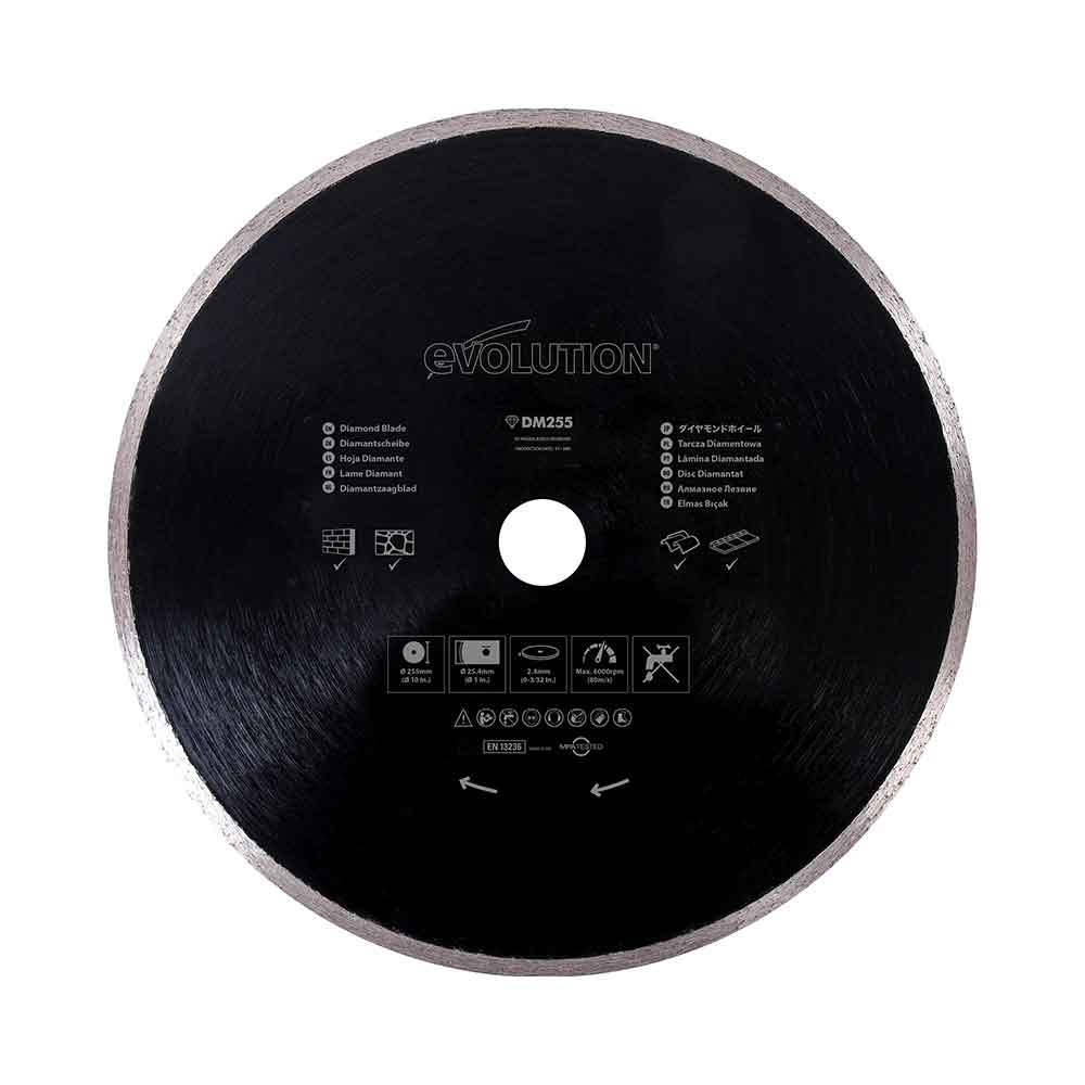 Evolution 255mm Diamond Blade For Mitre Saws