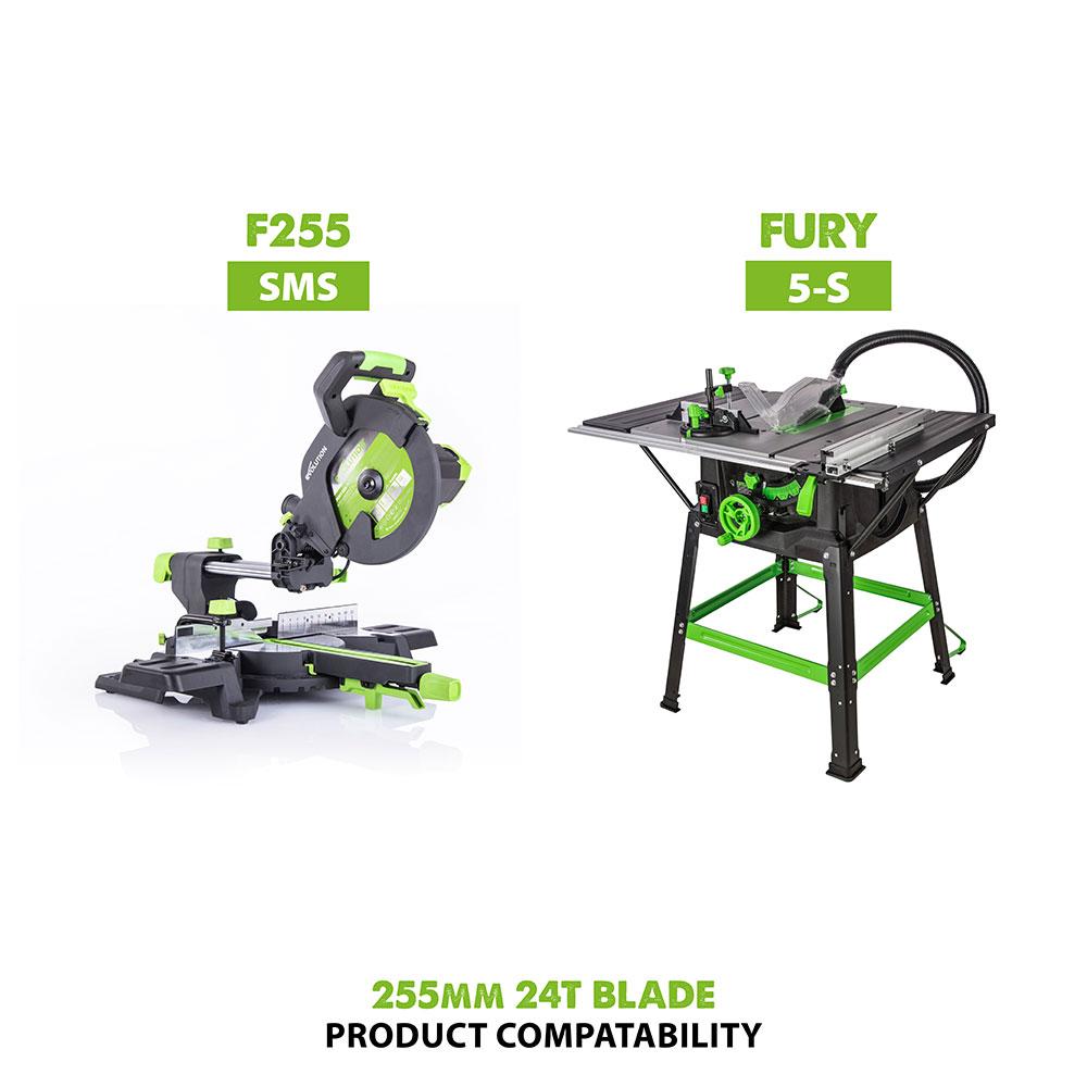 Evolution Fury 255mm Multi-Material Cutting 24T Blade (Cosmetic Defects) Refurbished