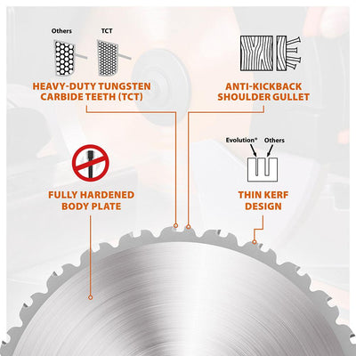 Evolution 255mm Multi-Material Cutting 28T Blade (Refurbished - Like New)
