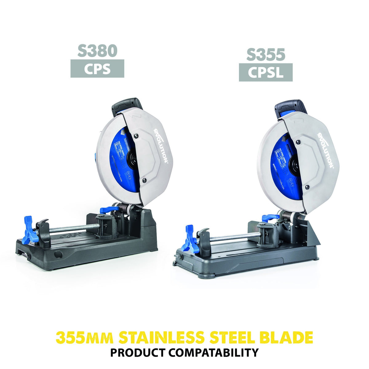 Evolution 355mm Stainless Steel Cutting 90T Chop Saw Blade | Evolution ...