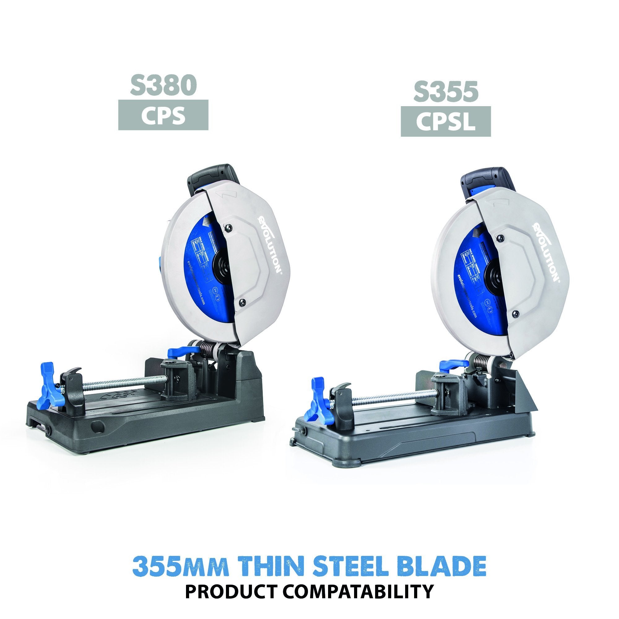 Evolution 355mm Thin Steel Cutting 90T TCT Chop Saw Blade