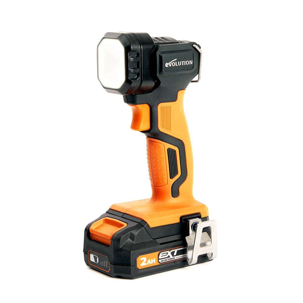Evolution Cordless R1000TOR-Li 1000 Lumen Work Torch 18v Li-Ion EXT