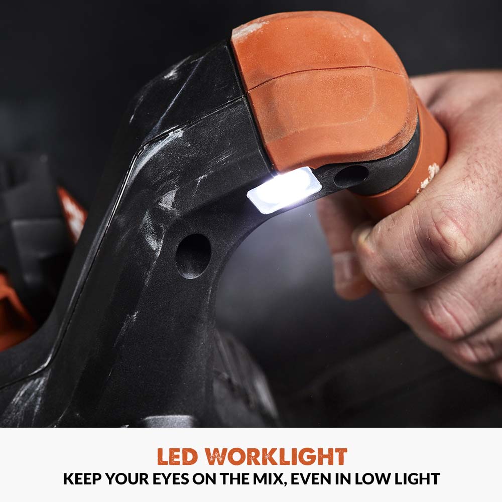 Evolution Cordless 18v Paddle Mixer with 120mm Multi-Mix Paddle | R120MXR-Li