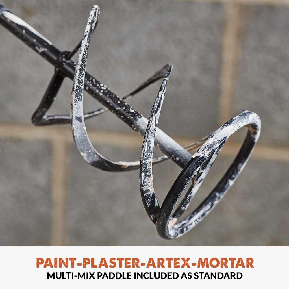 Evolution Cordless 18v Paddle Mixer with 120mm Multi-Mix Paddle | R120MXR-Li