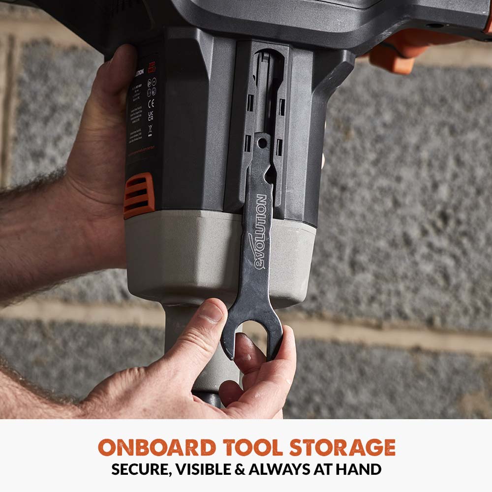 Evolution Cordless 18v Paddle Mixer with 120mm Multi-Mix Paddle | R120MXR-Li