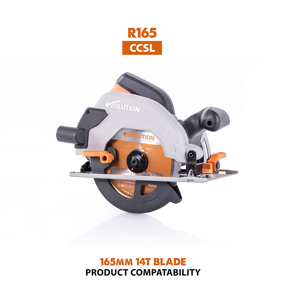 Evolution 165mm Multi-Material Cutting 18T Blade — Evolution Power Tools UK