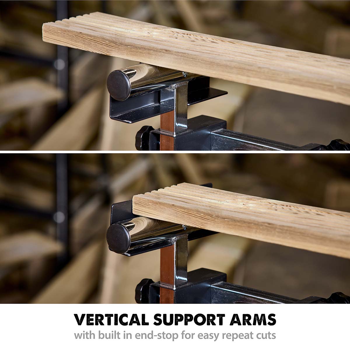 Evolution R255SMS-DB+ 255mm Double Bevel Mitre Saw & XL Rolling Stand Bundle