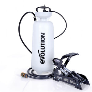 Evolution 15L Pressurised Water Bottle with Foot Pump and 3m Hose for Dust Suppression