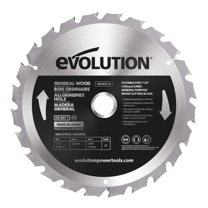 Evolution 185mm General Wood Blade 24T