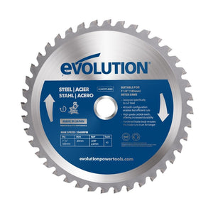 Evolution 185mm Mild Steel Cutting 40T TCT Mitre Saw Blade