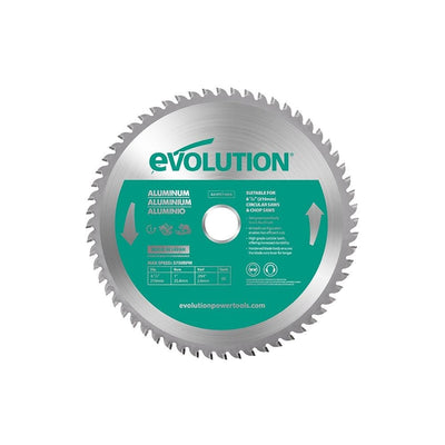 Evolution 210mm Aluminium Cutting 60T TCT Circular Saw Blade