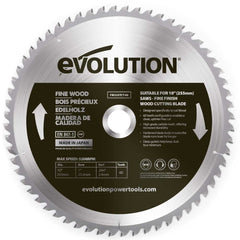 Evolution 255mm Fine Wood Blade 60T