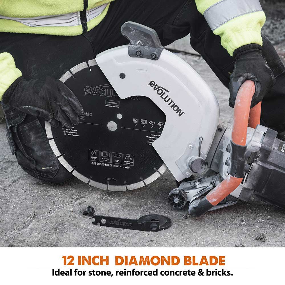 Evolution 300mm General Purpose Diamond Disc Cutter Blade, 22.2mm Bore