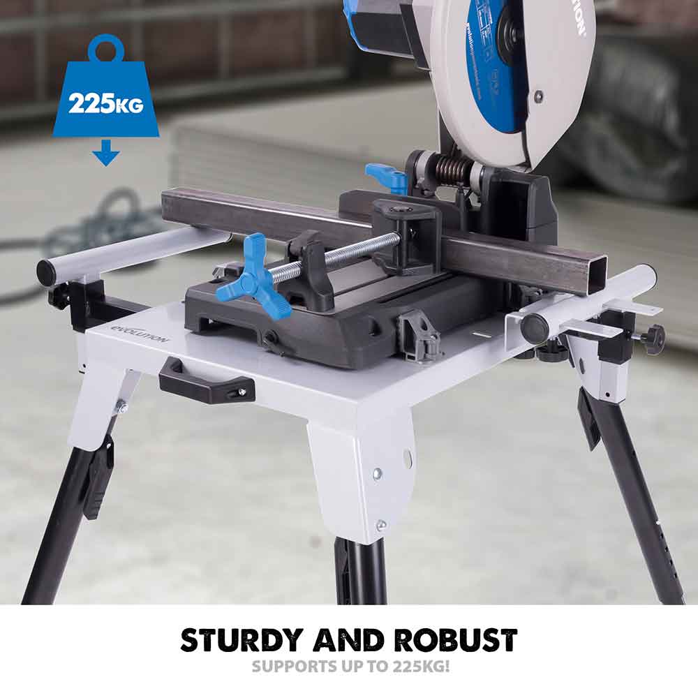 Evolution Chop Saw Stand With Universal Fittings (Refurbished Like New)