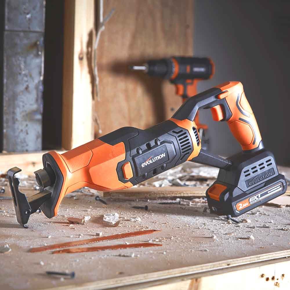 Evolution Cordless R150RCP-Li Reciprocating Saw 18v Li-Ion EXT Inc ...