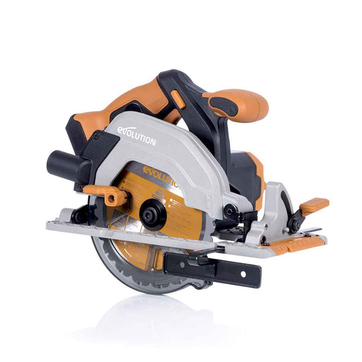 Evolution Cordless 18v EXT Li-Ion R165CCS-Li Circular Saw Inc Multi-Material Blade - Evolution Power Tools UK