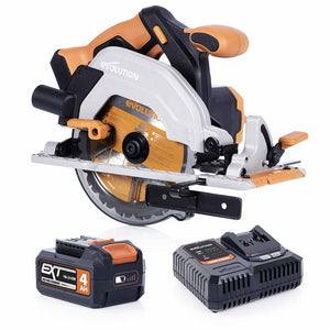 Evolution Cordless R165CCS-Li 165mm Circular Saw 18v Li-Ion EXT Inc Multi-Material Blade