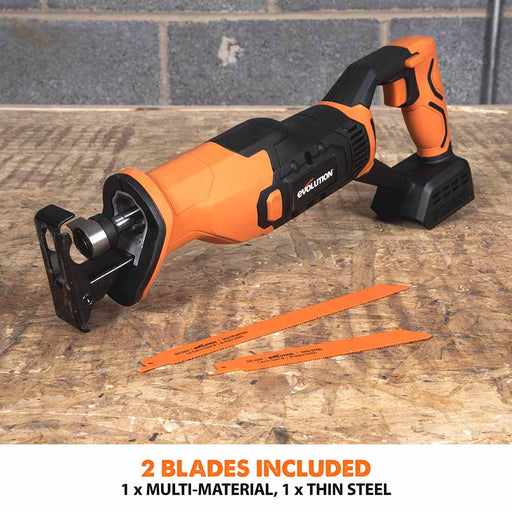 Evolution Cordless R150RCP-Li Reciprocating Saw 18v Li-Ion EXT Inc Multi-Material Blades (Promo) - Evolution Power Tools UK