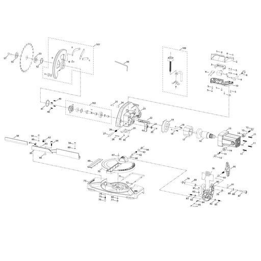 Evolution F210CMS Spare Parts - Evolution Power Tools UK