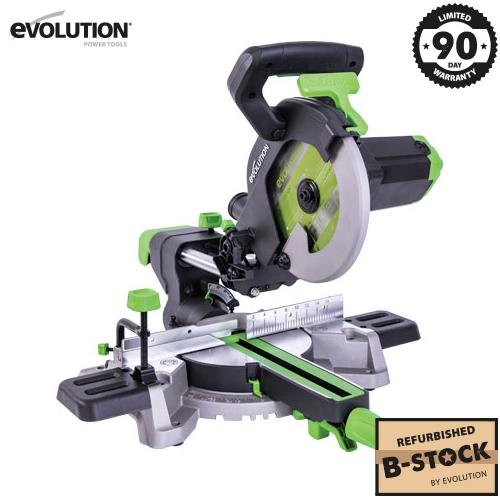 Evolution F210SMS 210mm Sliding Mitre Saw With TCT Multi-Material Cutting Blade (Refurbished - Like New)