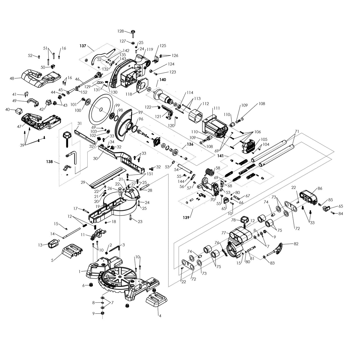 Evolution F210SMS Spare Parts | Evolution Power Tools UK