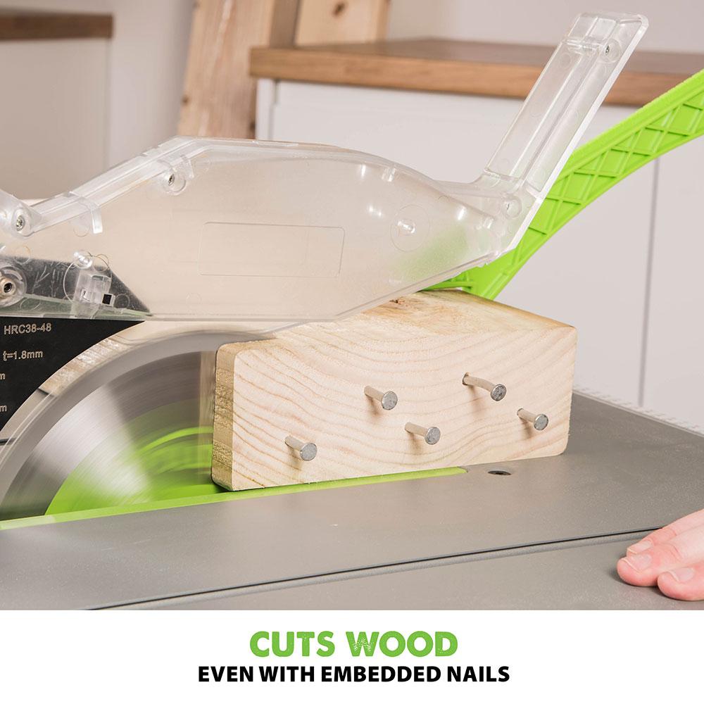 Evolution FURY5-S 255mm Table Saw Bundle With 40T General Wood And 28T Multi-Material Blades