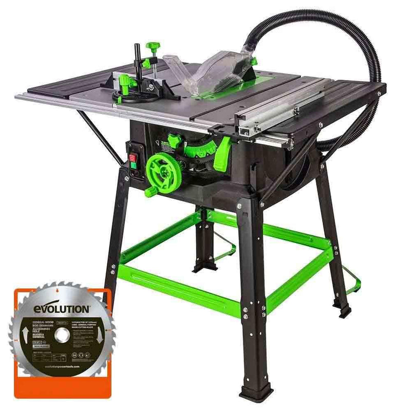 Evolution FURY5-S 255mm Table Saw Cyber Week Bundle With 40T General Wood And 28T Multi-Material Blades - Evolution Power Tools UK