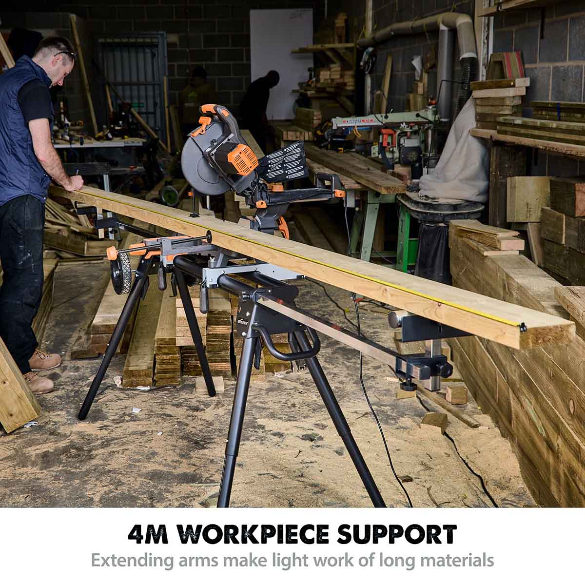 Evolution XL Rolling Mitre Saw Stand With Universal Fittings ...