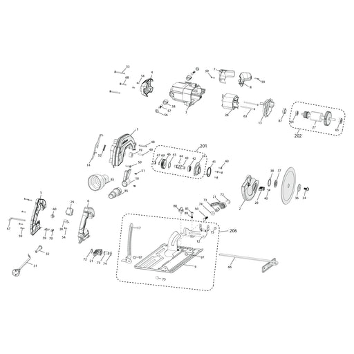 Evolution R185CCSL Spare Parts - Evolution Power Tools UK