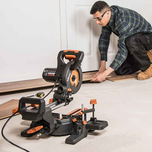 Evolution R185SMS+ 185mm Sliding Compound Mitre Saw & Mitre Saw Stand Bundle - Evolution Power Tools UK