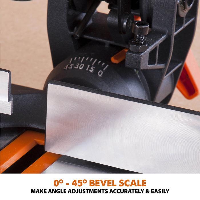 Evolution R210CMS+ Compound Mitre Saw With Extra Wood Blade Bundle