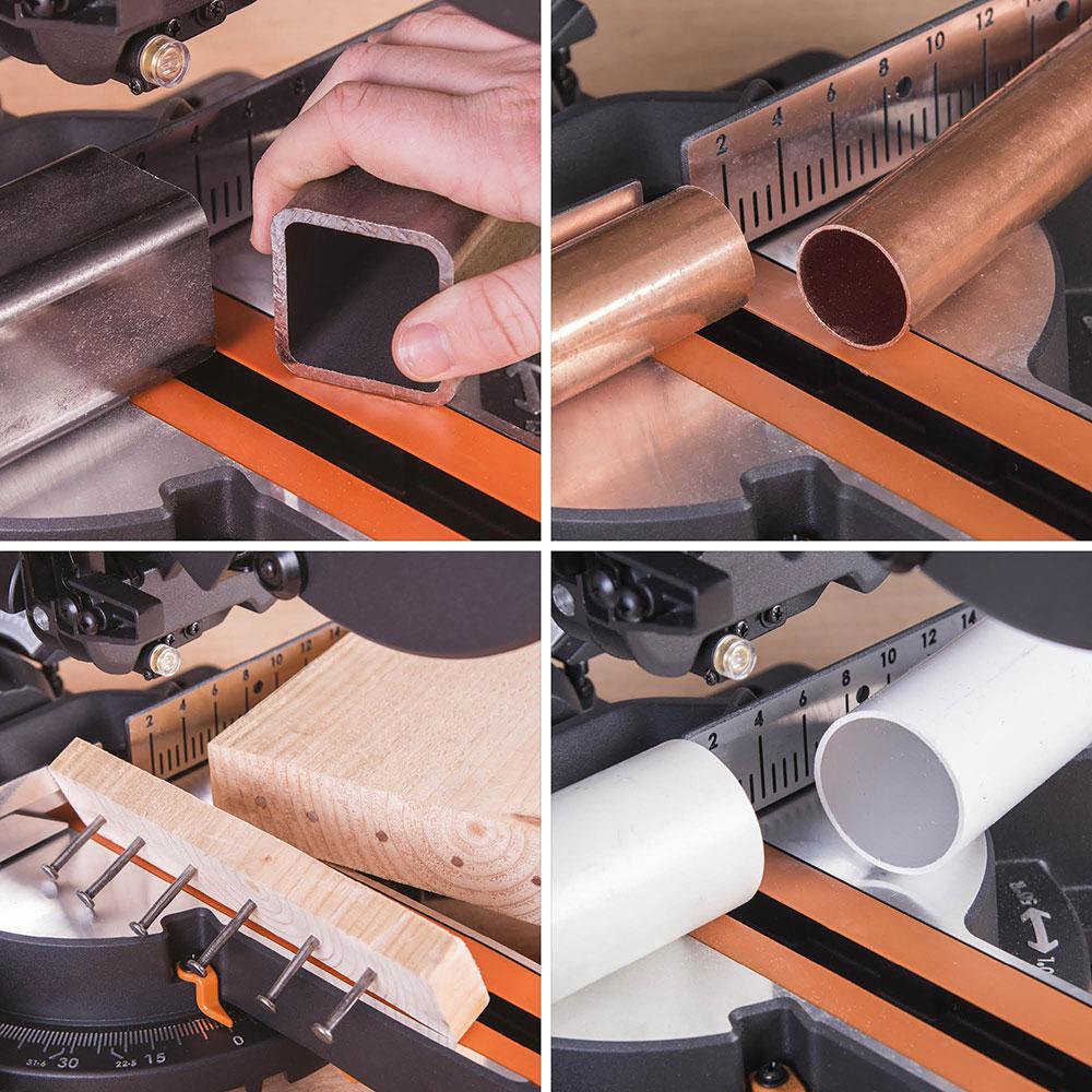 Evolution R210SMS-300+ Sliding Mitre Saw & XL Rolling Stand Bundle